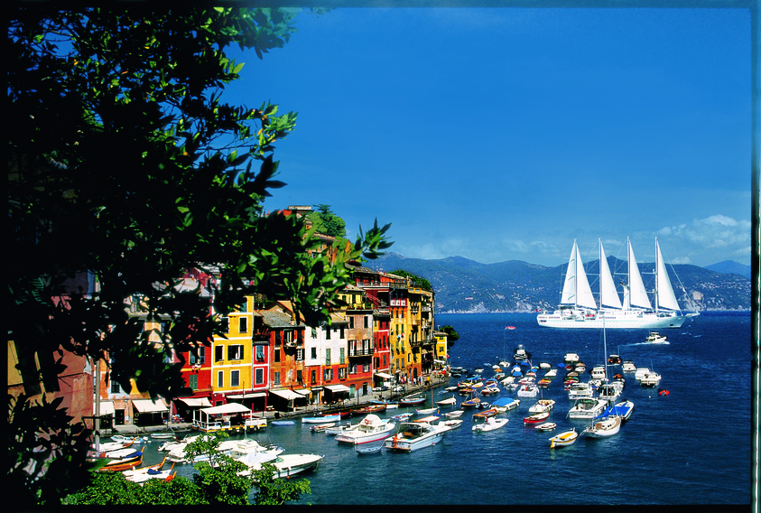 Portofino Cruise Sail Ship background