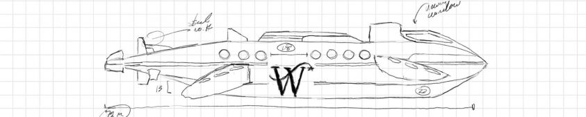 Sketch of new Windstar submarine - Star Fish
